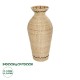 GLOBOSTAR® Artificial Garden MONTPELLIER 21237 Διακοσμητικό Πλεκτό Βάζο - Καλάθι - Μπεζ & Καφέ - Π28 x M28 x Υ60cm GLOBOSTAR® Artificial Garden MONTPELLIER 21237 Διακοσμητικό Πλεκτό Βάζο - Καλάθι - Μπεζ & Καφέ - Π28 x M28 x Υ60cm