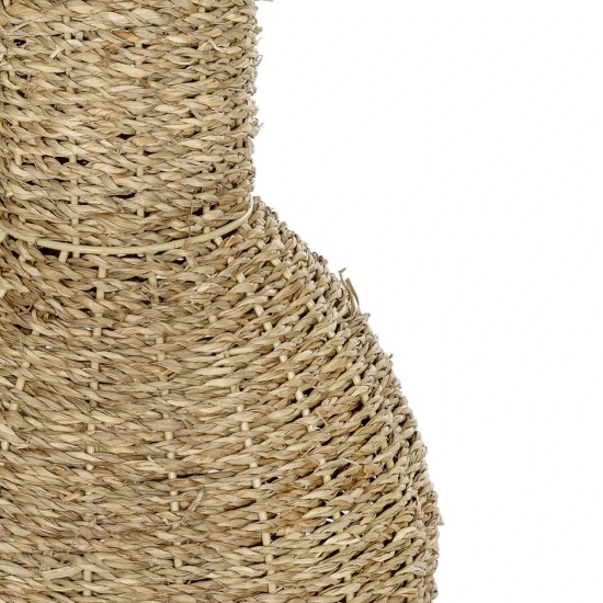 GLOBOSTAR® Artificial Garden MAUI 21242 Διακοσμητικό Πλεκτό Βάζο - Καλάθι - Μπεζ - Π22 x M22 x Υ40cm GLOBOSTAR® Artificial Garden MAUI 21242 Διακοσμητικό Πλεκτό Βάζο - Καλάθι - Μπεζ - Π22 x M22 x Υ40cm