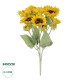 GloboStar® Artificial Garden YELLOW SUNFLOWER BRANCH 21382 Τεχνητό Διακοσμητικό Κλαδί Ηλιοτρόπιο Κίτρινο Y55cm GloboStar® Artificial Garden YELLOW SUNFLOWER BRANCH 21382 Τεχνητό Διακοσμητικό Κλαδί Ηλιοτρόπιο Κίτρινο Y55cm