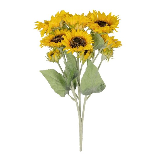 GloboStar® Artificial Garden YELLOW SUNFLOWER BRANCH 21382 Τεχνητό Διακοσμητικό Κλαδί Ηλιοτρόπιο Κίτρινο Y55cm GloboStar® Artificial Garden YELLOW SUNFLOWER BRANCH 21382 Τεχνητό Διακοσμητικό Κλαδί Ηλιοτρόπιο Κίτρινο Y55cm