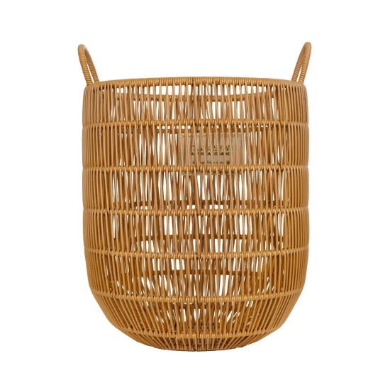GloboStar® Artificial Garden OSAKA 21494 Διακοσμητικό Πλεκτό Καλάθι - Κασπώ Γλάστρα - Flower Pot Μπεζ Φ30cm x Υ41cm GloboStar® Artificial Garden OSAKA 21494 Διακοσμητικό Πλεκτό Καλάθι - Κασπώ Γλάστρα - Flower Pot Μπεζ Φ30cm x Υ41cm