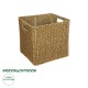 GloboStar® Artificial Garden SIENA 21497 Διακοσμητικό Πλεκτό Καλάθι - Κασπώ Γλάστρα - Flower Pot Μπεζ Μ32 x Π28 x Υ30cm