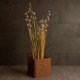 GloboStar® Artificial Garden SIENA 21497 Διακοσμητικό Πλεκτό Καλάθι - Κασπώ Γλάστρα - Flower Pot Μπεζ Μ32 x Π28 x Υ30cm