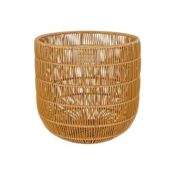 GloboStar® Artificial Garden DAKOTA 21498 Διακοσμητικό Πλεκτό Καλάθι - Κασπώ Γλάστρα - Flower Pot Μπεζ Φ33cm x Υ33cm GloboStar® Artificial Garden DAKOTA 21498 Διακοσμητικό Πλεκτό Καλάθι - Κασπώ Γλάστρα - Flower Pot Μπεζ Φ33cm x Υ33cm