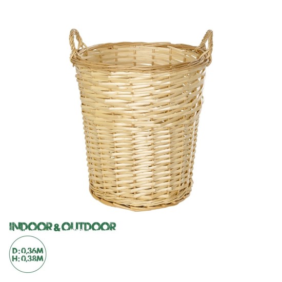 GloboStar® Artificial Garden ARIZONA 21503 Διακοσμητικό Πλεκτό Καλάθι - Κασπώ Γλάστρα - Flower Pot Μπεζ Φ36 x Υ38cm GloboStar® Artificial Garden ARIZONA 21503 Διακοσμητικό Πλεκτό Καλάθι - Κασπώ Γλάστρα - Flower Pot Μπεζ Φ36 x Υ38cm