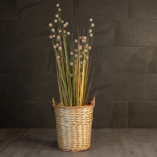 GloboStar® Artificial Garden ARIZONA 21503 Διακοσμητικό Πλεκτό Καλάθι - Κασπώ Γλάστρα - Flower Pot Μπεζ Φ36 x Υ38cm GloboStar® Artificial Garden ARIZONA 21503 Διακοσμητικό Πλεκτό Καλάθι - Κασπώ Γλάστρα - Flower Pot Μπεζ Φ36 x Υ38cm