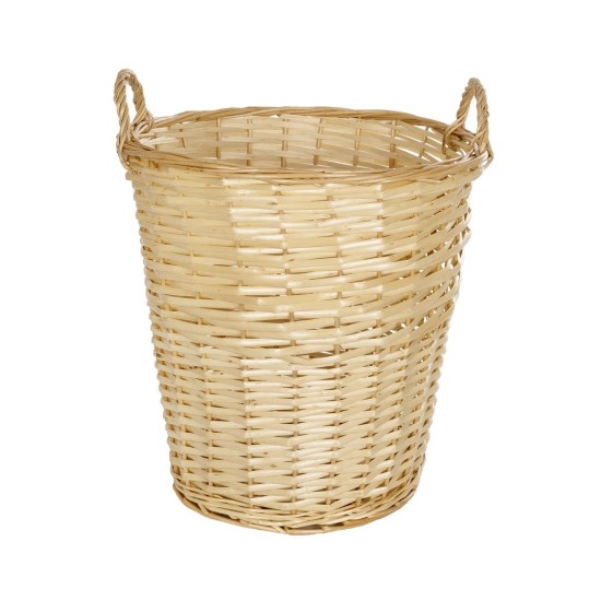 GloboStar® Artificial Garden ARIZONA 21504 Διακοσμητικό Πλεκτό Καλάθι - Κασπώ Γλάστρα - Flower Pot Μπεζ Φ42 x Υ42cm