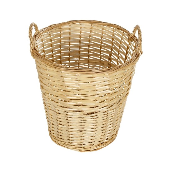 GloboStar® Artificial Garden ARIZONA 21504 Διακοσμητικό Πλεκτό Καλάθι - Κασπώ Γλάστρα - Flower Pot Μπεζ Φ42 x Υ42cm