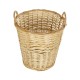 GloboStar® Artificial Garden ARIZONA 21504 Διακοσμητικό Πλεκτό Καλάθι - Κασπώ Γλάστρα - Flower Pot Μπεζ Φ42 x Υ42cm