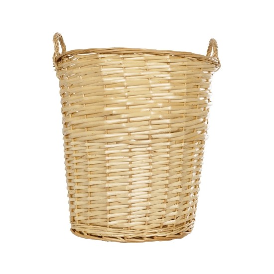 GloboStar® Artificial Garden ARIZONA 21504 Διακοσμητικό Πλεκτό Καλάθι - Κασπώ Γλάστρα - Flower Pot Μπεζ Φ42 x Υ42cm
