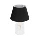 GLOBOSTAR® TRANS 204-0054 Μοντέρνο Επιτραπέζιο Φωτιστικό Πορτατίφ με Ντουί 1 x E27 AC 220-240V IP20 - Διάφανο & Μαύρο - Μ22 x Π22 x Υ34cm GLOBOSTAR® TRANS 204-0054 Μοντέρνο Επιτραπέζιο Φωτιστικό Πορτατίφ με Ντουί 1 x E27 AC 220-240V IP20 - Διάφανο & Μαύρο - Μ22 x Π22 x Υ34cm