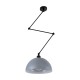 GLOBOSTAR® LOTUS 00937 Μοντέρνο Φωτιστικό Οροφής με Ντουί 1 x E27 AC 220-240V IP20 - Γκρι & Μαύρο - Μ30 x Π30 x Υ21cm GLOBOSTAR® LOTUS 00937 Μοντέρνο Φωτιστικό Οροφής με Ντουί 1 x E27 AC 220-240V IP20 - Γκρι & Μαύρο - Μ30 x Π30 x Υ21cm