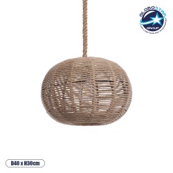 GLOBOSTAR® MANDALA 01331 Vintage Κρεμαστό Φωτιστικό Οροφής με Ντουί 1 x E27 AC 220-240V IP20 - Μπεζ - Μ40 x Π40 x Υ33cm GLOBOSTAR® MANDALA 01331 Vintage Κρεμαστό Φωτιστικό Οροφής με Ντουί 1 x E27 AC 220-240V IP20 - Μπεζ - Μ40 x Π40 x Υ33cm
