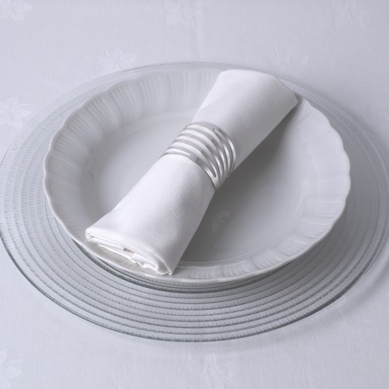 GloboStar® VAISSELLE 35012 Δαχτυλίδι Πετσέτας Μεταλλικό Ασημί Φ5 x H4cm GloboStar® VAISSELLE 35012 Δαχτυλίδι Πετσέτας Μεταλλικό Ασημί Φ5 x H4cm