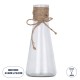 GloboStar® LUCY 35615 Διακοσμητικό Βάζο Γυάλινο Διάφανο με Σχοινί Φ7.8 x Υ18.2cm GloboStar® LUCY 35615 Διακοσμητικό Βάζο Γυάλινο Διάφανο με Σχοινί Φ7.8 x Υ18.2cm