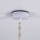 GLOBOSTAR® ALGERIA 36202 Boho Κρεμαστό Φωτιστικό Οροφής με Ντουί 1 x E27 AC 220-240V IP20 - Μπεζ - Μ40 x Π40 x Υ50cm