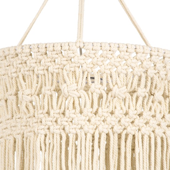 GloboStar® 36203 TUNISIA Boho Καπέλο Φωτιστικού- Μακραμέ Πλεκτό Χειροποίητο Μπεζ Βαμβακερό Νήμα - Μ30 x Π30 x Υ120cm GloboStar® 36203 TUNISIA Boho Καπέλο Φωτιστικού- Μακραμέ Πλεκτό Χειροποίητο Μπεζ Βαμβακερό Νήμα - Μ30 x Π30 x Υ120cm