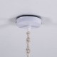 GLOBOSTAR® CONGO 36206 Boho Κρεμαστό Φωτιστικό Οροφής με Ντουί 1 x E27 AC 220-240V IP20 - Μπεζ - Μ30 x Π30 x Υ50cm