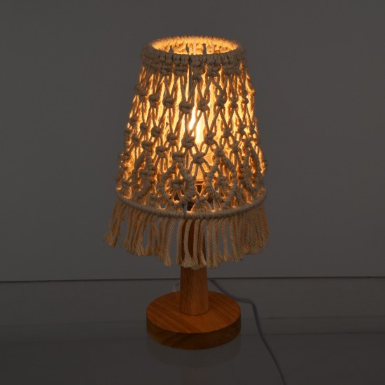 GLOBOSTAR® RWANDA 36210 Boho Επιτραπέζιο Φωτιστικό Πορτατίφ με Ντουί 1 x E27 AC 220-240V IP20 - Μπεζ & Καφέ - Μ15 x Π15 x Υ30cm GLOBOSTAR® RWANDA 36210 Boho Επιτραπέζιο Φωτιστικό Πορτατίφ με Ντουί 1 x E27 AC 220-240V IP20 - Μπεζ & Καφέ - Μ15 x Π15 x Υ30cm