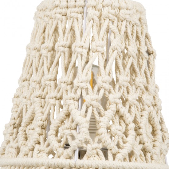 GLOBOSTAR® RWANDA 36210 Boho Επιτραπέζιο Φωτιστικό Πορτατίφ με Ντουί 1 x E27 AC 220-240V IP20 - Μπεζ & Καφέ - Μ15 x Π15 x Υ30cm GLOBOSTAR® RWANDA 36210 Boho Επιτραπέζιο Φωτιστικό Πορτατίφ με Ντουί 1 x E27 AC 220-240V IP20 - Μπεζ & Καφέ - Μ15 x Π15 x Υ30cm
