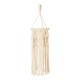 GLOBOSTAR® BAHRI 36211 Boho Κρεμαστό Φωτιστικό Οροφής με Ντουί 1 x E27 AC 220-240V IP20 - Μπεζ - Μ20 x Π20 x Υ65cm