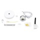 GLOBOSTAR® HANNA 36217 Μοντέρνο Κρεμαστό Φωτιστικό Οροφής με Ντουί 1 x E27 AC 220-240V IP20 - Λευκό - Μ4 x Π4 x Υ110cm