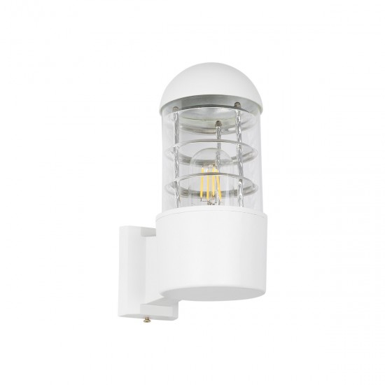 GLOBOSTAR® NEWI 01418 Μοντέρνο Φωτιστικό Τοίχου - Απλίκα με Ντουί 1 x E27 AC 220-240V IP20 - Λευκό - Μ11 x Π17 x Υ25cm GLOBOSTAR® NEWI 01418 Μοντέρνο Φωτιστικό Τοίχου - Απλίκα με Ντουί 1 x E27 AC 220-240V IP20 - Λευκό - Μ11 x Π17 x Υ25cm