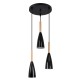 GLOBOSTAR® DILLON 00626 Μοντέρνο Κρεμαστό Φωτιστικό Οροφής με Ντουί 3 x E27 AC 220-240V IP20 - Μαύρο & Μπεζ - Μ26 x Π26 x Υ130cm GLOBOSTAR® DILLON 00626 Μοντέρνο Κρεμαστό Φωτιστικό Οροφής με Ντουί 3 x E27 AC 220-240V IP20 - Μαύρο & Μπεζ - Μ26 x Π26 x Υ130cm