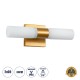 GLOBOSTAR® ANAIS 60411 Μοντέρνο Φωτιστικό Τοίχου - Απλίκα Καθρέπτη Μπάνιου με Ντουί 2 x G9 AC 220-240V Αδιάβροχο IP44 - Χάλκινο & Λευκό - Μ34 x Π12 x Υ11cm GLOBOSTAR® ANAIS 60411 Μοντέρνο Φωτιστικό Τοίχου - Απλίκα Καθρέπτη Μπάνιου με Ντουί 2 x G9 AC 220-240V Αδιάβροχο IP44 - Χάλκινο & Λευκό - Μ34 x Π12 x Υ11cm