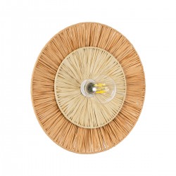GLOBOSTAR® COLOMBO 02278 Boho Φωτιστικό Τοίχου - Απλίκα με Ντουί 1 x E27 AC 220-240V IP20 - Μπεζ - Μ40 x Π40 x Υ9cm GLOBOSTAR® COLOMBO 02278 Boho Φωτιστικό Τοίχου - Απλίκα με Ντουί 1 x E27 AC 220-240V IP20 - Μπεζ - Μ40 x Π40 x Υ9cm