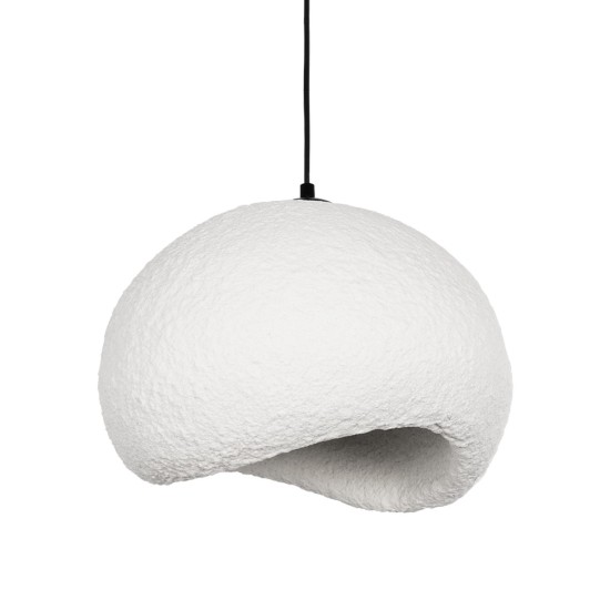 GLOBOSTAR® STONE 204-0176 Μοντέρνο Κρεμαστό Φωτιστικό Οροφής με Ντουί 1 x E27 AC 220-240V IP20 - Λευκό - Μ31.5 x Π35 x Υ26cm GLOBOSTAR® STONE 204-0176 Μοντέρνο Κρεμαστό Φωτιστικό Οροφής με Ντουί 1 x E27 AC 220-240V IP20 - Λευκό - Μ31.5 x Π35 x Υ26cm