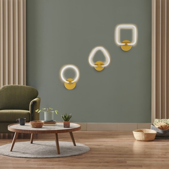 GLOBOSTAR® REGINA 61342 Μοντέρνο Φωτιστικό Τοίχου - Απλίκα LED 8W 960lm 360° AC 220-240V IP20 Ρυθμιζόμενο Λευκό CCT με On/Off 2700K/4500K/6000K - Lumileds SMD Chip - Χρυσό - Μ25 x Π7 x Υ28.5cm - 3 Χρόνια Εγγύηση GLOBOSTAR® REGINA 61342 Μοντέρνο Φωτιστικό Τοίχου - Απλίκα LED 8W 960lm 360° AC 220-240V IP20 Ρυθμιζόμενο Λευκό CCT με On/Off 2700K/4500K/6000K - Lumileds SMD Chip - Χρυσό - Μ25 x Π7 x Υ28.5cm - 3 Χρόνια Εγγύηση