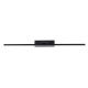 GLOBOSTAR® ELLIS 60444 Μοντέρνο Φωτιστικό Τοίχου - Απλίκα Καθρέπτη Μπάνιου LED 12W 1400lm 120° AC 220-240V IP44 Φυσικό Λευκό 4500K - Lumileds SMD Chip & TÜV SÜD Driver - Μαύρο Ματ - Μ60 x Π16 x Υ6cm - 3 Χρόνια Εγγύηση