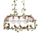 GLOBOSTAR® NEST 01648 Vintage Κρεμαστό Φωτιστικό Οροφής με Ντουί 3 x E27 AC 220-240V IP20 - Χάλκινο & Πράσινο - Μ86 x Π37 x Y40cm