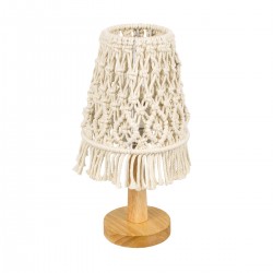 GLOBOSTAR® RWANDA 36210 Boho Επιτραπέζιο Φωτιστικό Πορτατίφ με Ντουί 1 x E27 AC 220-240V IP20 - Μπεζ & Καφέ - Μ15 x Π15 x Υ30cm GLOBOSTAR® RWANDA 36210 Boho Επιτραπέζιο Φωτιστικό Πορτατίφ με Ντουί 1 x E27 AC 220-240V IP20 - Μπεζ & Καφέ - Μ15 x Π15 x Υ30cm