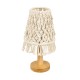 GLOBOSTAR® RWANDA 36210 Boho Επιτραπέζιο Φωτιστικό Πορτατίφ με Ντουί 1 x E27 AC 220-240V IP20 - Μπεζ & Καφέ - Μ15 x Π15 x Υ30cm GLOBOSTAR® RWANDA 36210 Boho Επιτραπέζιο Φωτιστικό Πορτατίφ με Ντουί 1 x E27 AC 220-240V IP20 - Μπεζ & Καφέ - Μ15 x Π15 x Υ30cm