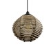 GLOBOSTAR® JUTTI 205-0041 Boho Κρεμαστό Φωτιστικό Οροφής με Ντουί 1 x E27 AC 220-240V IP20 - Μπεζ - M20 x Π20 x Υ18cm