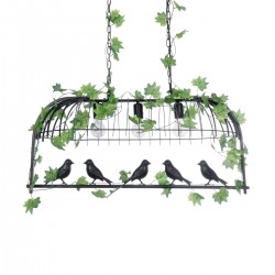 GLOBOSTAR® NEST 01646 Vintage Κρεμαστό Φωτιστικό Οροφής με Ντουί 3 x E27 AC 220-240V IP20 - Μαύρο & Πράσινο - Μ86 x Π38 x Y37cm GLOBOSTAR® NEST 01646 Vintage Κρεμαστό Φωτιστικό Οροφής με Ντουί 3 x E27 AC 220-240V IP20 - Μαύρο & Πράσινο - Μ86 x Π38 x Y37cm