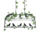 GLOBOSTAR® NEST 01646 Vintage Κρεμαστό Φωτιστικό Οροφής με Ντουί 3 x E27 AC 220-240V IP20 - Μαύρο & Πράσινο - Μ86 x Π38 x Y37cm