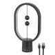 GloboStar® 76544 Επιτραπέζιο Φωτιστικό Πορτατίφ LED 15W 1500lm 360° DC 5V IP20 Θερμό Λευκό 2700K Μαύρο & Λευκό Πλαστικό - Μ14 x Π5.5 x Υ24.8cm - 2 Xρόνια Εγγύηση