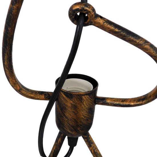 GLOBOSTAR® FIGURE 10001653 Παιδικό Κρεμαστό Φωτιστικό Οροφής με Ντουί 1 x E27 AC 220-240V IP20 - Χάλκινο - Μ20 x Π20 x Υ40cm GLOBOSTAR® FIGURE 10001653 Παιδικό Κρεμαστό Φωτιστικό Οροφής με Ντουί 1 x E27 AC 220-240V IP20 - Χάλκινο - Μ20 x Π20 x Υ40cm