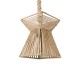 GLOBOSTAR® ROUGE 01611 Boho Κρεμαστό Φωτιστικό Οροφής με Ντουί 1 x E27 AC 220-240V IP20 - Μπεζ - Μ21 x Π21 x Y27cm GLOBOSTAR® ROUGE 01611 Boho Κρεμαστό Φωτιστικό Οροφής με Ντουί 1 x E27 AC 220-240V IP20 - Μπεζ - Μ21 x Π21 x Y27cm