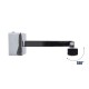 GLOBOSTAR® ELLIS 60445 Μοντέρνο Φωτιστικό Τοίχου - Απλίκα Καθρέπτη Μπάνιου LED 12W 1400lm 120° AC 220-240V IP44 Φυσικό Λευκό 4500K - Lumileds SMD Chip & TÜV SÜD Driver - Νίκελ Χρώμιο - Μ60 x Π16 x Υ6cm - 3 Χρόνια Εγγύηση