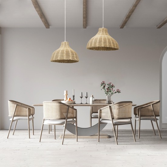 GLOBOSTAR® MAYOTTE 00724 Boho Κρεμαστό Φωτιστικό Οροφής με Ντουί 1 x E27 AC 220-240V IP20 - Μπεζ - Μ40 x Π40 x Υ28cm GLOBOSTAR® MAYOTTE 00724 Boho Κρεμαστό Φωτιστικό Οροφής με Ντουί 1 x E27 AC 220-240V IP20 - Μπεζ - Μ40 x Π40 x Υ28cm