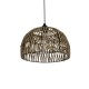 GLOBOSTAR® ARANCIA 205-0047 Boho Κρεμαστό Φωτιστικό Οροφής με Ντουί 1 x E27 AC 220-240V IP20 - Μπεζ - M35 x Π35 x Υ26cm