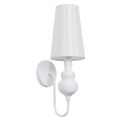 GLOBOSTAR® LAURA 01499 Μοντέρνο Φωτιστικό Τοίχου - Απλίκα με Ντουί 1 x E27 AC 220-240V IP20 - Λευκό - Μ21 x Π15 x Y48cm GLOBOSTAR® LAURA 01499 Μοντέρνο Φωτιστικό Τοίχου - Απλίκα με Ντουί 1 x E27 AC 220-240V IP20 - Λευκό - Μ21 x Π15 x Y48cm