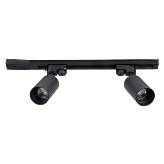 GLOBOSTAR® LEO 60354 Μοντέρνο Φωτιστικό Οροφής με Ντουί 2 x GU10 AC 220-240V IP20 - Μαύρο - Μ50.5 x Π6 x Υ20cm GLOBOSTAR® LEO 60354 Μοντέρνο Φωτιστικό Οροφής με Ντουί 2 x GU10 AC 220-240V IP20 - Μαύρο - Μ50.5 x Π6 x Υ20cm