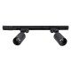 GLOBOSTAR® LEO 60354 Μοντέρνο Φωτιστικό Οροφής με Ντουί 2 x GU10 AC 220-240V IP20 - Μαύρο - Μ50.5 x Π6 x Υ20cm GLOBOSTAR® LEO 60354 Μοντέρνο Φωτιστικό Οροφής με Ντουί 2 x GU10 AC 220-240V IP20 - Μαύρο - Μ50.5 x Π6 x Υ20cm