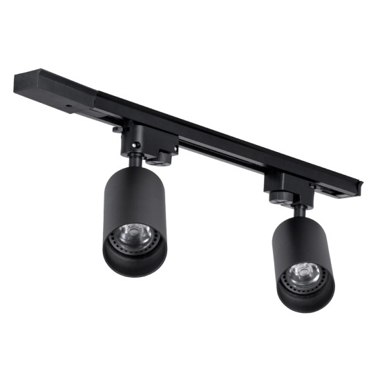 GLOBOSTAR® LEO 60354 Μοντέρνο Φωτιστικό Οροφής με Ντουί 2 x GU10 AC 220-240V IP20 - Μαύρο - Μ50.5 x Π6 x Υ20cm GLOBOSTAR® LEO 60354 Μοντέρνο Φωτιστικό Οροφής με Ντουί 2 x GU10 AC 220-240V IP20 - Μαύρο - Μ50.5 x Π6 x Υ20cm