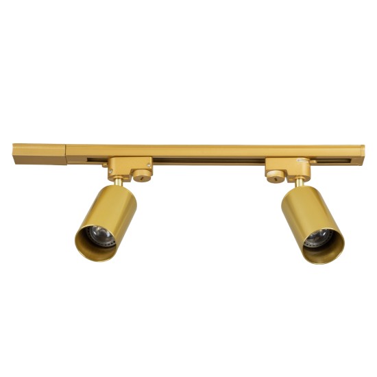 GLOBOSTAR® LEO 60358 Μοντέρνο Φωτιστικό Οροφής με Ντουί 2 x GU10 AC 220-240V IP20 - Χρυσό Πλατίνα - Μ50.5 x Π6 x Υ20cm GLOBOSTAR® LEO 60358 Μοντέρνο Φωτιστικό Οροφής με Ντουί 2 x GU10 AC 220-240V IP20 - Χρυσό Πλατίνα - Μ50.5 x Π6 x Υ20cm